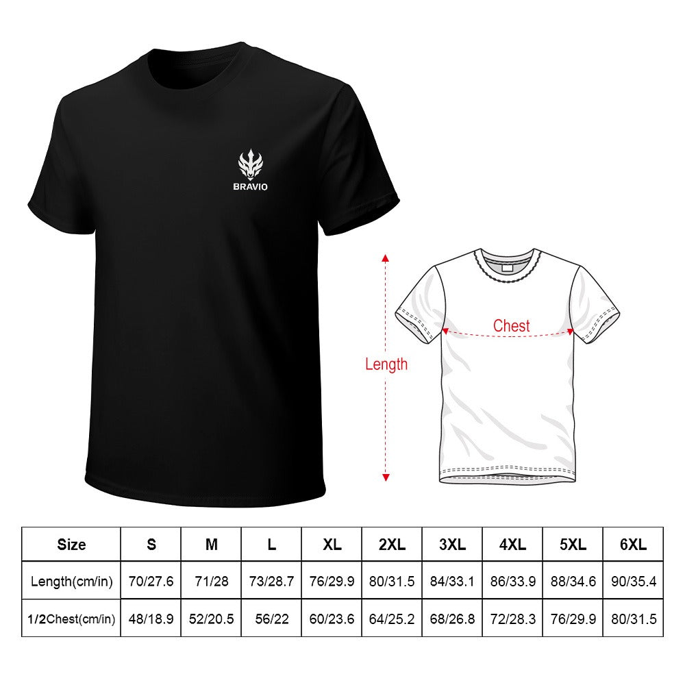 T-Shirt BRAVIO Clássica – 100% Algodão